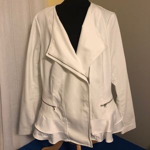 Lane Bryant - White Long Sleeved Jacket